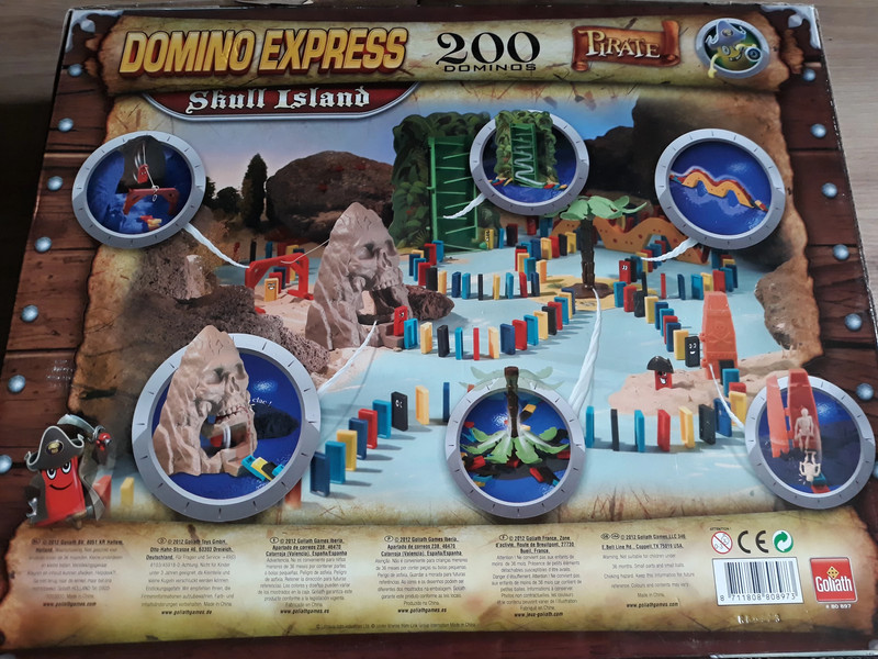 Jeu Domino Express Skull Island Pirate - Goliath | Beebs