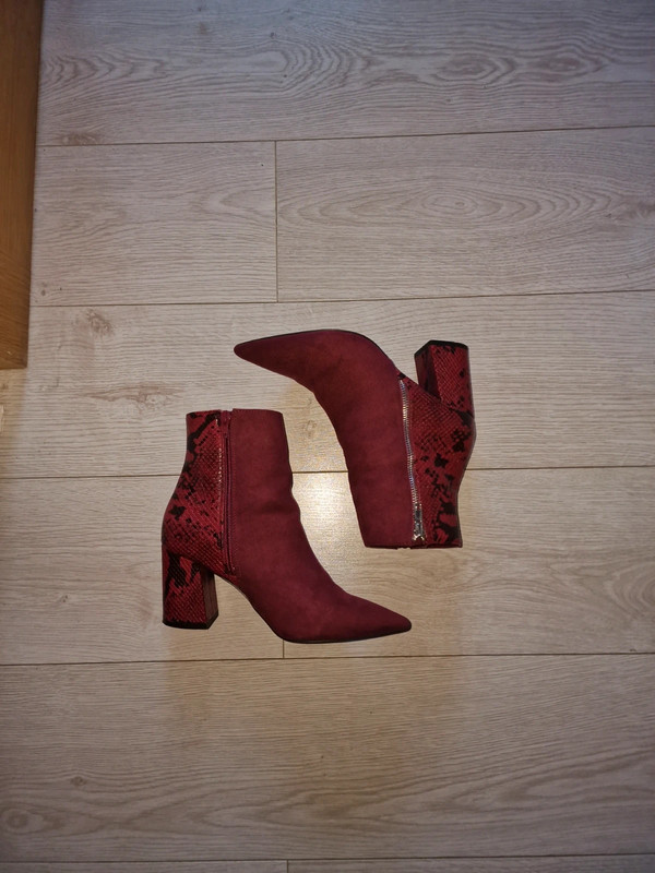 Debenhams 2025 red boots