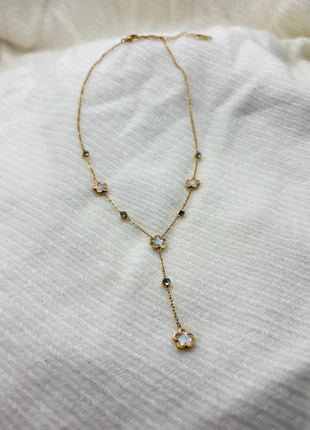 Collier bohème or ajustable en acier inoxydable à pendentif fleur blanc nacré - boheme, marque: Boheme, état: Très bon état, 10,00 €, 11,20 € Protection acheteurs (Pro) incluse