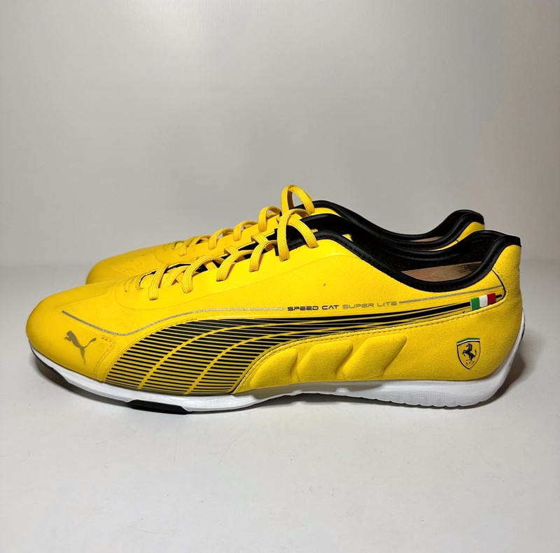 HTF Puma Ferrari Speed Cat Super Yellow Black US Men's Size 12