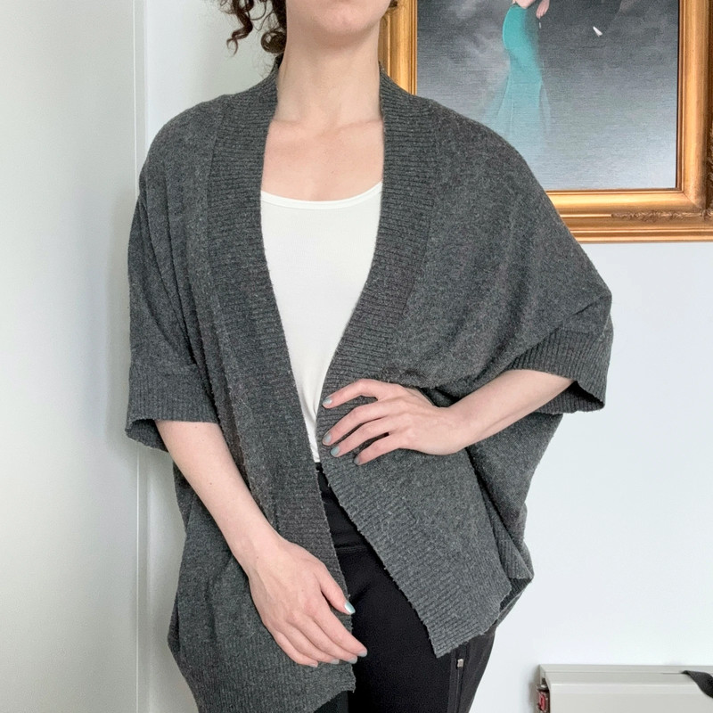 Forever 21 oversized gray cardigan 4