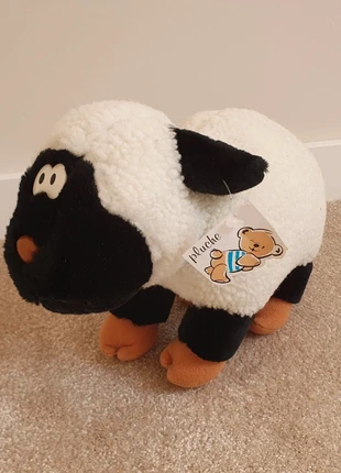 Knuffel schaap met geluid wit zwart beige, merk: pluche, staat: Heel goed, maat: Universeel, € 8,00, € 9,10 inclusief Kopersbescherming Pro
