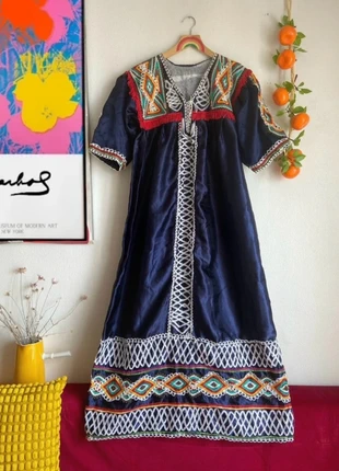 Robe longue rétro bohème collector originale T. M, marque: Vintage Dressing, état: Bon état, taille: M / 38 / 10, 7,00 €, 8,05 € Protection acheteurs (Pro) incluse