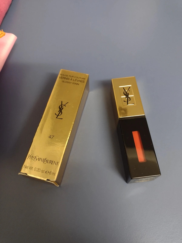 Yves Saint Laurent Rouge Pur Couture Glossy Stain # 47 Carmin Tag