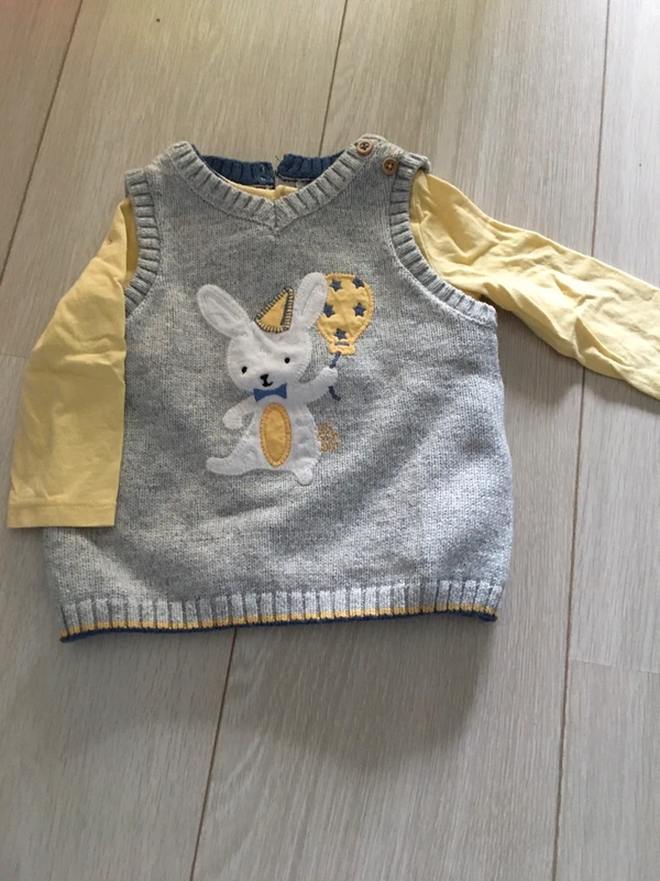 Gilet sans manche + t-shirt manches longues 9 mois sergent major - photo numéro 2