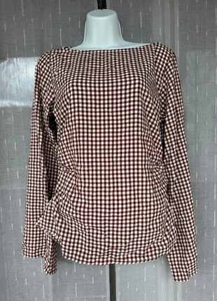 Top à carreaux Asos Design rouge et crème à manches longues – Jamais portée, brand: ASOS, condizioni: Nuovo senza cartellino, taglia: Altro, €7.00, €8.05 include la Protezione acquisti