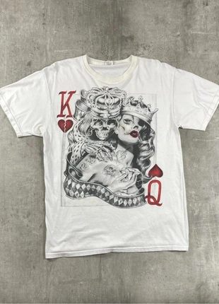T-Shirt Blanc Card and Skeleton, marque: Vintage Dressing, état: Bon état, taille: S, 9,99 €, 11,19 € Protection acheteurs (Pro) incluse