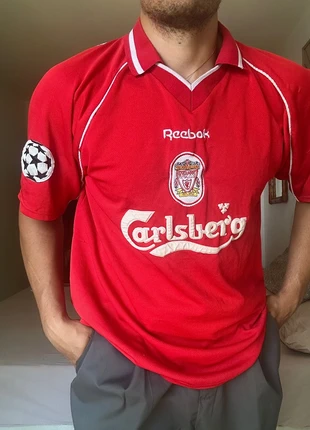 Camiseta vintage Liverpool 2000/2001 football kit retro shirt, marca: Reebok, estado: Muito bom, tamanho: L, €65.00, €68.95 inclui Proteção do Comprador