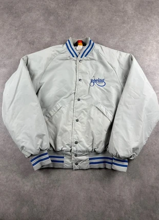 Veste teddy grise vintage taille M homme Pla-Jac made in USA varsity jacket - JAC0618, marque: teddy, état: Bon état, taille: M, 13,00 €, 14,35 € Protection acheteurs (Pro) incluse