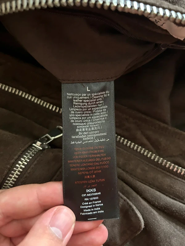 Veste en daim véritable IKKS - photo numéro 5