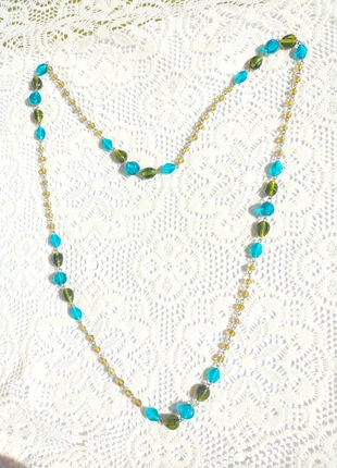 Precioso collar largo de cuentas de cristal, marque: Local, état: Neuf sans étiquette, 2,99 €, 3,84 € Protection acheteurs incluse