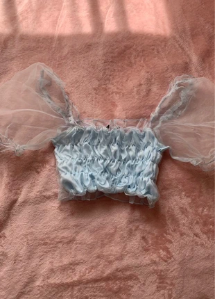 Haut à manches bouffantes, marque: COQUETTE, état: Très bon état, taille: S / 36 / 8, 2,00 €, 2,80 € Protection acheteurs incluse