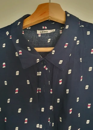 Chemise avec motif,très confortable, marca: Gémo, estado: Muy bueno, tamaño: XL / 42 / 14, 2,50 €, 3,33 € Protección al comprador incluida