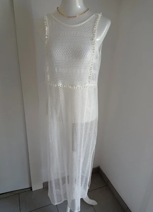Robe de plage blanche broderie beachwear neuf avec étiquette T.M Penti, merk: Penti, staat: Nieuw met prijskaartje, maat: M / 38 / 10, € 7,90, € 9,00 inclusief Kopersbescherming Pro