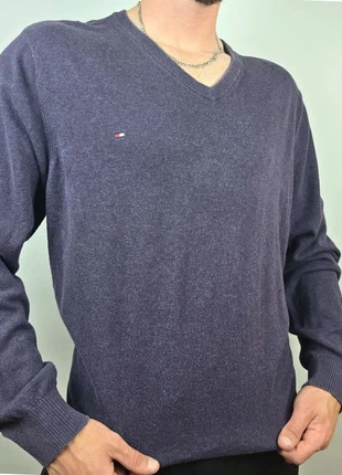 Pull Tommy Hilfiger col v aubergine taille XXL, marke: Tommy Hilfiger, zustand: Sehr gut, größe: XXL, 24,00 €, 25,90 € beinhaltet Vinted-Käuferschutz Pro