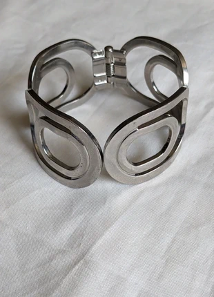 Bijou manchette argenté - Bracelet manchette, condition: Good, €3.00, €3.85 includes Buyer Protection