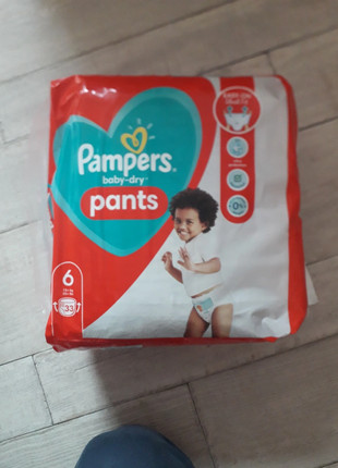 PAMPERS PANTS TAILLE 6 158 COUCHES BABY-DRY COUCHES-CULOTTES