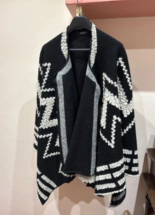 Poncho Unisex Stile Azteco Nero e Bianco - Misto Lana - Imperial, marca: Imperial, estado: Muy bueno, tamaño: Talla única, 18,00 €, 19,60 € Protección al comprador incluida