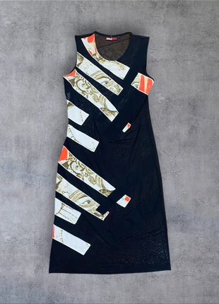 ZNJ transparent mesh dress with tribal face print, marke: ZNJ, zustand: Sehr gut, größe: L / 40 / 12, 38,00 €, 40,60 € inklusive Vinted-Käuferschutz