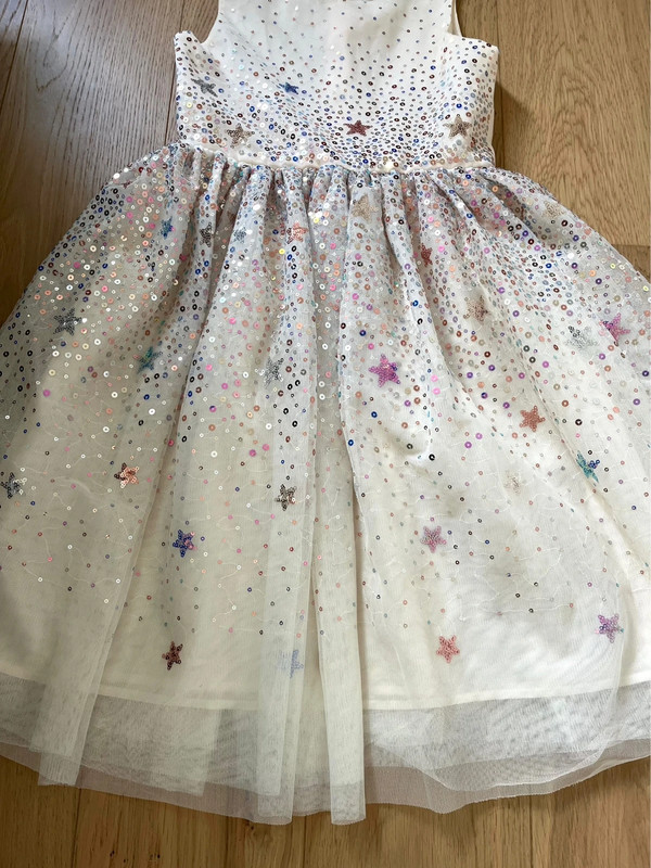 Robe de soirée H&M 8 ans paillettes doublée jupon 4