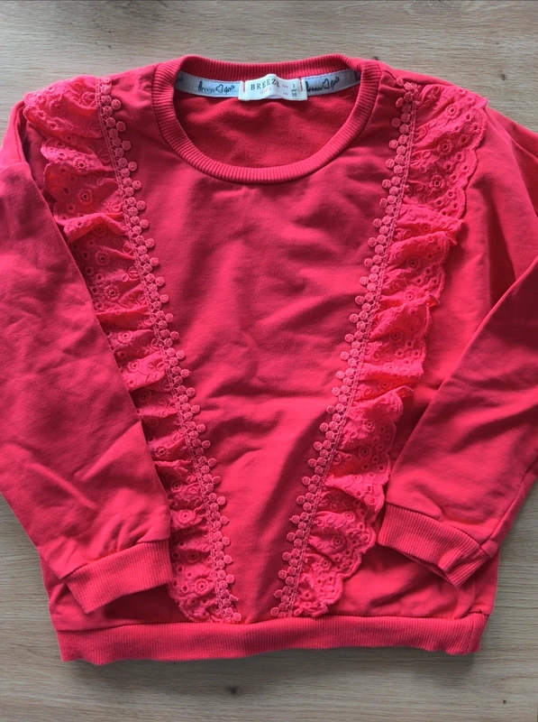 Sweat corail , fille , breeze , taille 3-4 ans , état impeccable