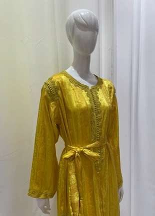 Kmis gandoura tlija jaune moutarde, brand: Maroc, condition: Good, size: L / 40 / 12, €45.00, €47.95 includes Buyer Protection