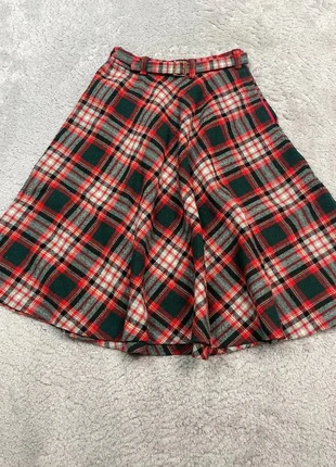 Jupe Écossaise Taille Haute Rouge et Vert Femme - 34/36, Très Bon État, état: Très bon état, taille: XS / 34 / 6, 10,00 €, 11,20 € Protection acheteurs incluse