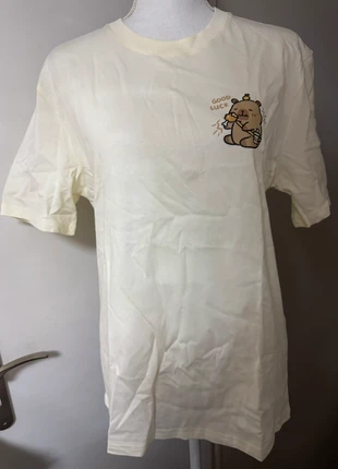 T-shirt motif Capybara “Good Luck” Couleur crème, brand: Fabrication Artisanale, condition: New without tags, size: M, €12.00, €13.30 includes Buyer Protection