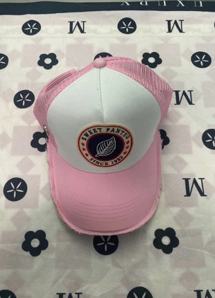 Sweet Pants pink trucker cap – mesh Y2K hat w/ leopard brim, marque: Sweet Pants, état: Neuf avec étiquette, taille: Taille unique, 35,00 €, 37,45 € Protection acheteurs incluse