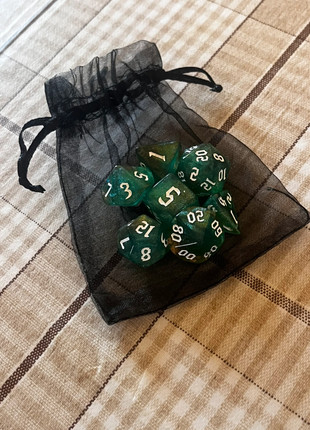 Set dadi D&D turchese arancio, marca: D&D, estado: Novo sem etiquetas, €6.00, €7.00 inclui Proteção do Comprador
