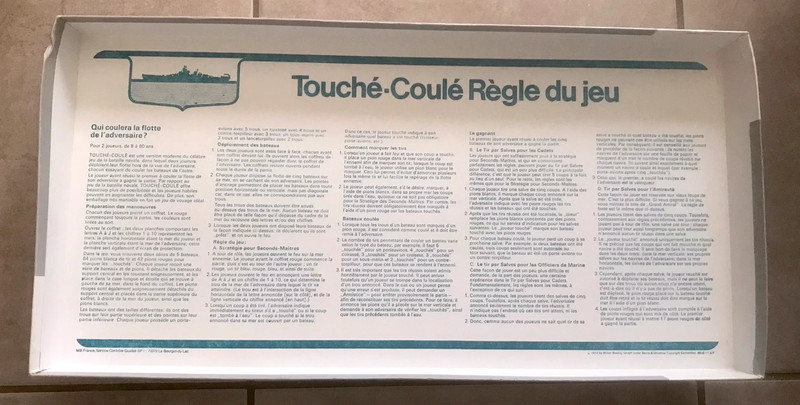 Touché-Coulé version 1 (MB-1978) 