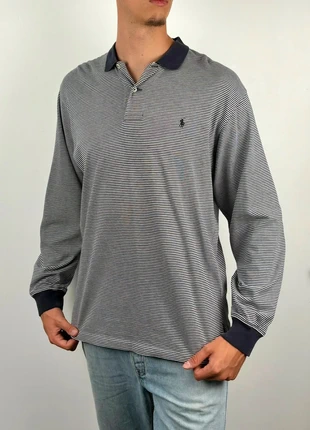 Polo Ralph Lauren manches longues à rayures Blanc/Noir Taille L, brand: Ralph Lauren, condition: Very good, size: L, €24.00, €25.90 includes Buyer Protection Pro