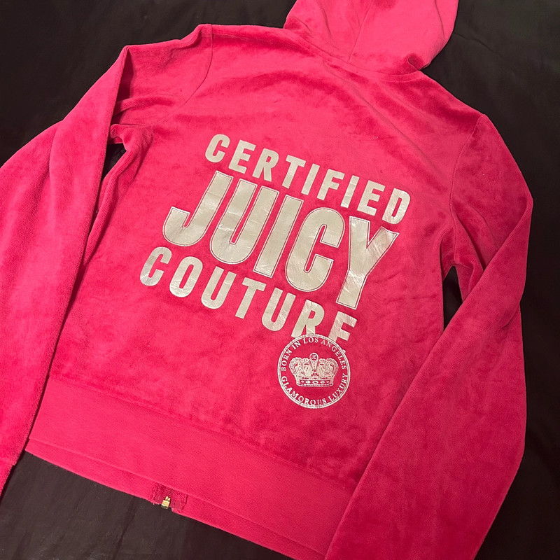 Pink juicy couture vintage zip up jacket authentic 2