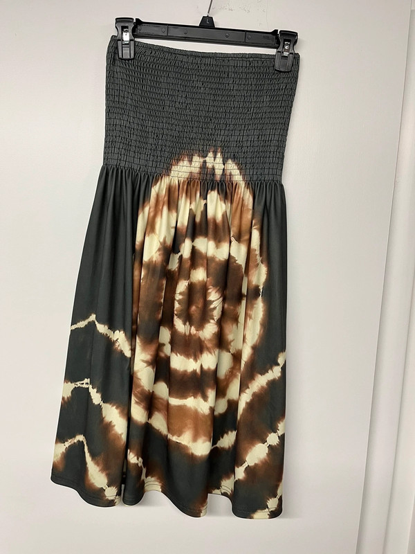 Strapless Tie-Dye New Summer Dress 4