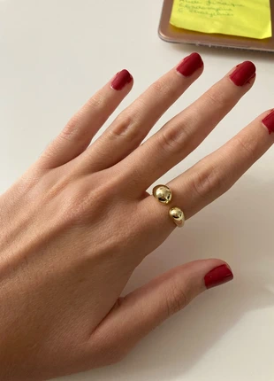 Bague dorée tendance, merk: Boutique indépendante, staat: Nieuw zonder prijskaartje, maat: Aanpasbaar, € 1,00, € 1,75 inclusief Kopersbescherming