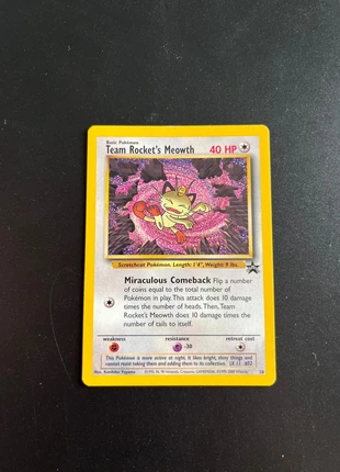 Team Rocket’s Meowth BSP 18 promo, ENG. Near mint, marque: Pokémon, état: Très bon état, 29,99 €, 32,19 € Protection acheteurs incluse