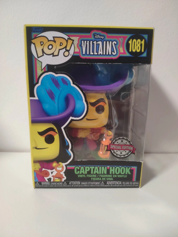 Captain Hook Disney Blacklight Funko POP 1