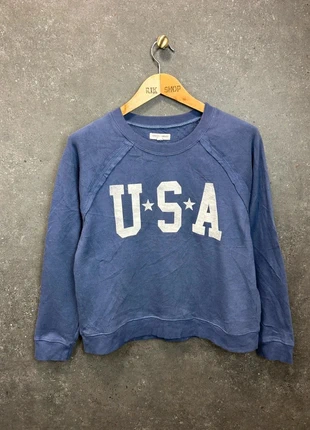 Sweat Hoodie USA Vintage Dressing Bleu XL Homme Sérigraphie, brand: Vintage Dressing, condizioni: Ottime, taglia: XL, €14.25, €15.66 include la Protezione acquisti Pro