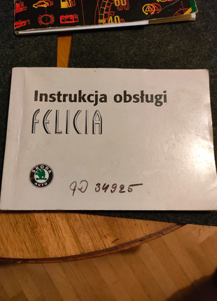 Obrázek k inzerátu: Skoda Felicia instrukcja obslugi