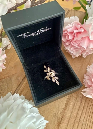 Bague végétal argent Thomas Sabo taille 54, marque: Thomas Sabo, état: Très bon état, taille: 17,3 mm, 27,00 €, 29,05 € Protection acheteurs incluse