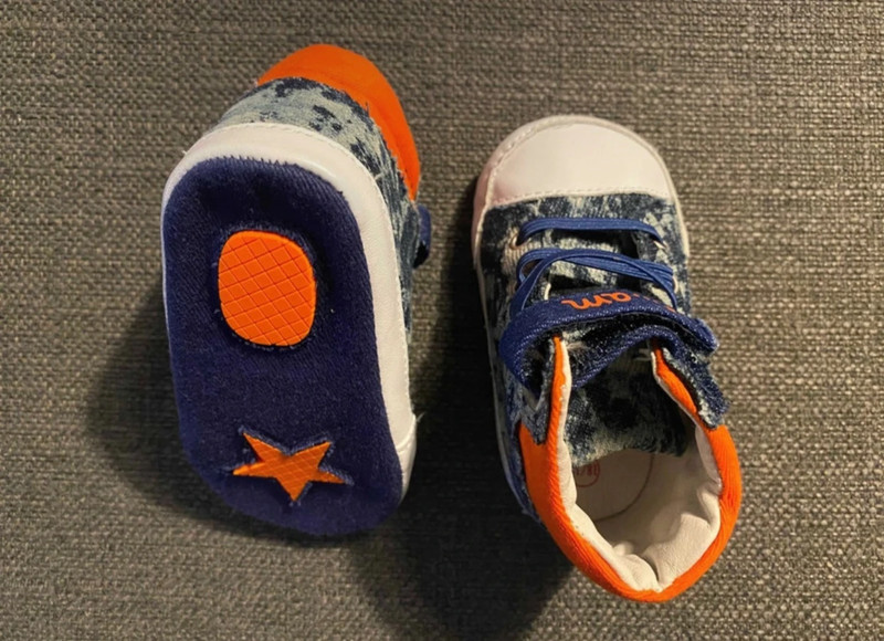 Baskets bleu/orange Du Pareil Au Même - photo numéro 2