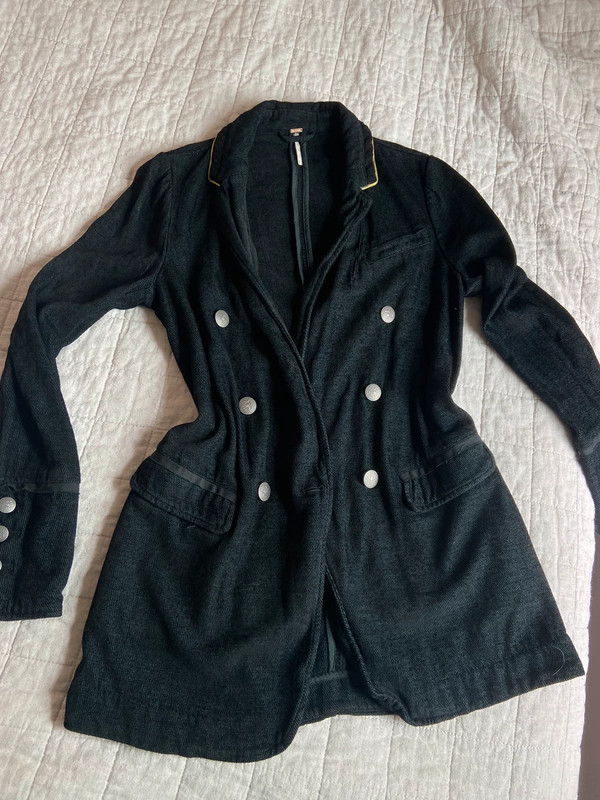 Free People chenille blazer jacket 1