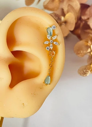 Piercing oreille doré en acier inoxydable, marque: lestresorsdecapu, état: Très bon état, 8,90 €, 10,05 € Protection acheteurs (Pro) incluse