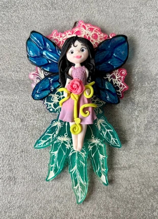 Fatina decorativa handmade con base a forma di acchiappasogni | Con gancio da parete, brand: Fatina decorativa handmade con base a forma di acc, condizioni: Ottime, taglia: XS, €25.00, €26.95 include la Protezione acquisti