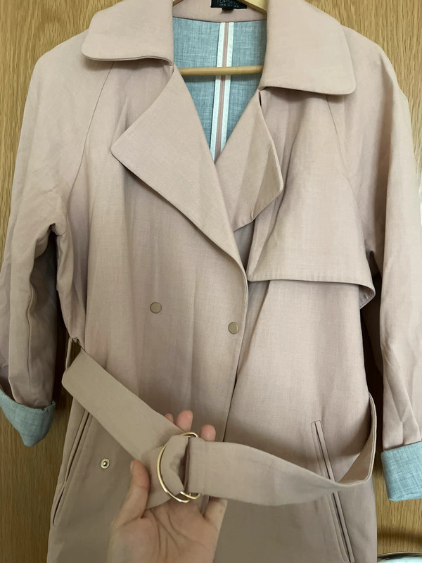Topshop salmon trench coat Vinted