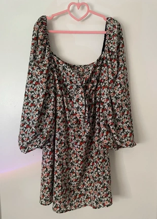 Haut t-shirt top manche bouffante noeud fleures, puff sleeves flower bow, maniche sbuffo fiocco, brand: Urban Bliss, condition: Very good, size: 4XL / 48 / 20, €5.00, €5.95 includes Buyer Protection