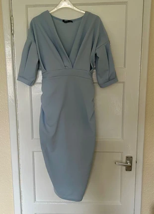 Boohoo blue maternity midi dress, brand: Boohoo, condition: Very good, size: M / 10, £3.00, £3.85 includes Buyer Protection