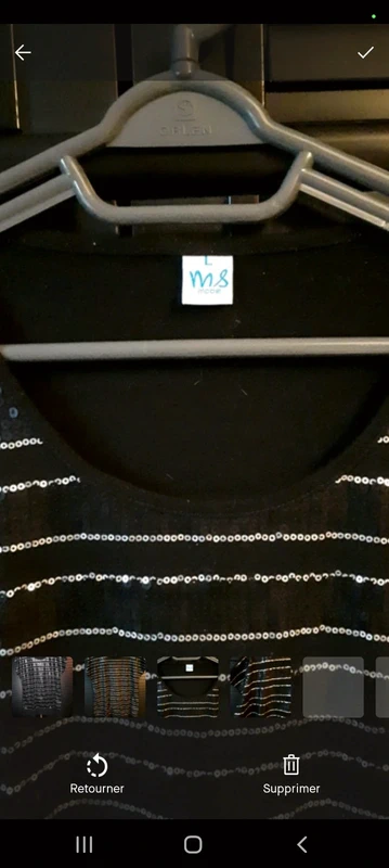 Blouse de fête à sequins - photo numéro 3