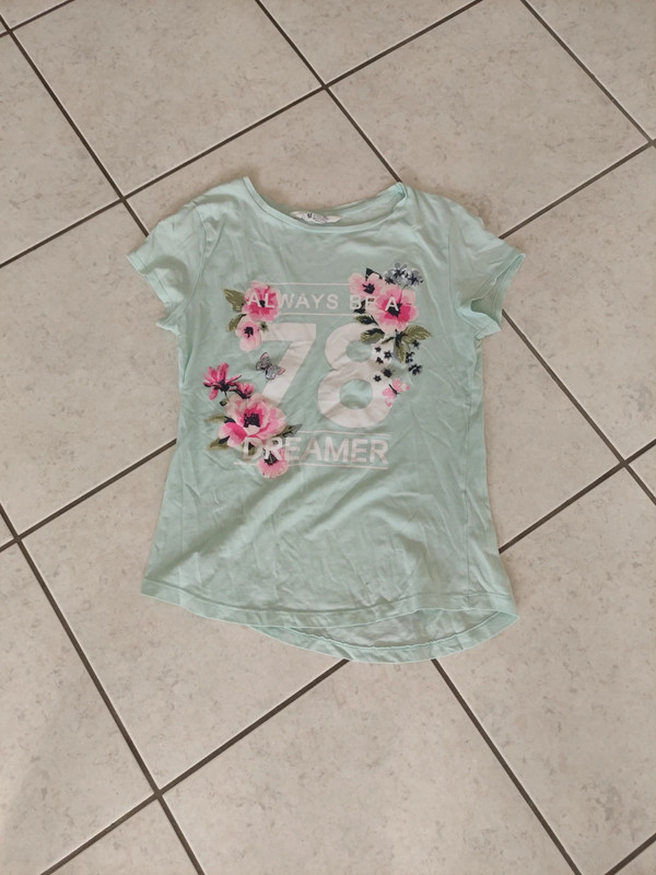 H&m tee 2025 shirt fille