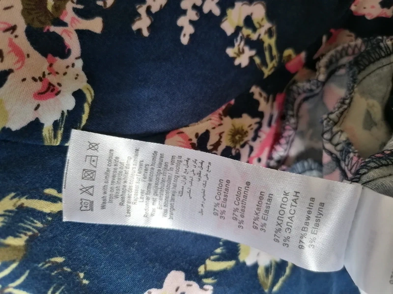 Veste fleurie, effet bomber - Taille S - photo numéro 3